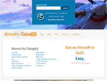 Tablet Screenshot of aircraftforsale.com